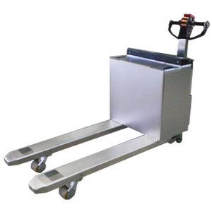 electric pallet truck / walk-behind / stainless steel