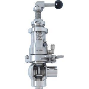 gas safety valve / for steam / for tanks / for hygienic applications