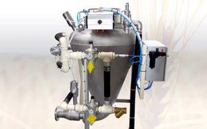 dense phase pneumatic conveying system / for powders / for granulates / for abrasive products