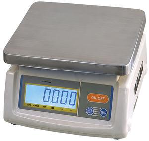 tabletop scales / with LCD display / stainless steel / waterproof