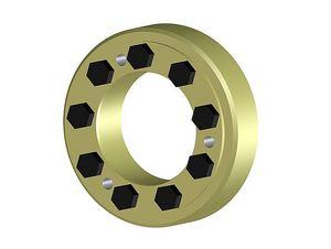 shrink disc coupling / rigid / motor / flange