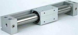 pneumatic cylinder / double-acting / rodless / magnetically-coupled