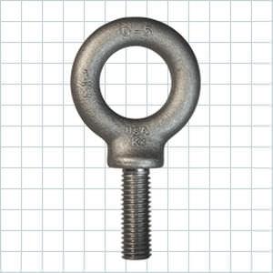 threaded bolt / with eye / steel