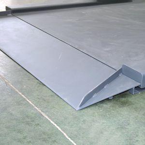 low-profile floor scales / with separate indicator / stainless steel / battery-powered