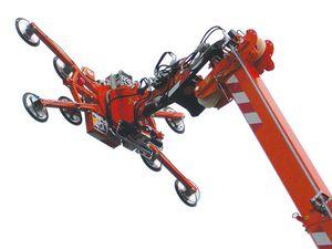 hydraulic manipulator / with suction cup / steel sheet metal / for glazing
