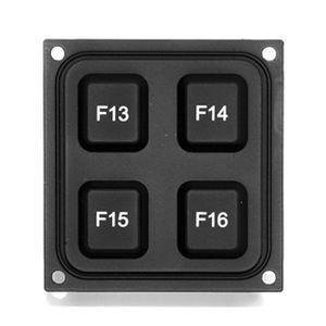 4-key keypad / panel-mount / silicone rubber / OEM