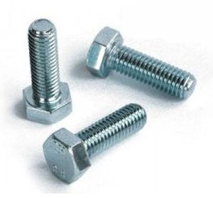 bolt with hexagonal head / zinc