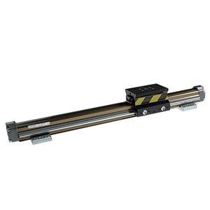 pneumatic cylinder / rodless / double-acting / with integrated guides
