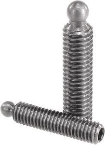 headless screw / steel / round-end ball