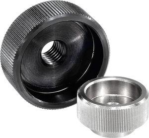 knurled nut / stainless steel / steel