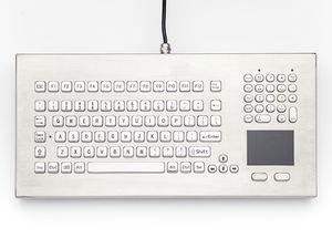 desktop keyboard / with touchpad / stainless steel / NEMA 4X