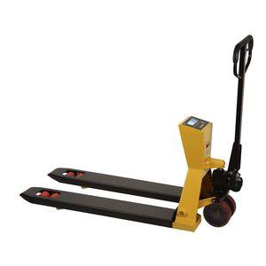 electric pallet truck / walk-behind / scale / steel