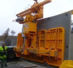 vacuum manipulator / for concrete parts / turning