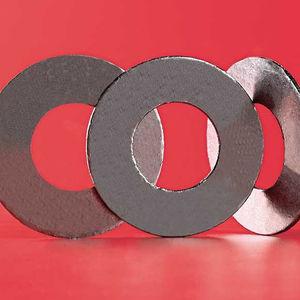 flat seal / round / metal / expanded graphite