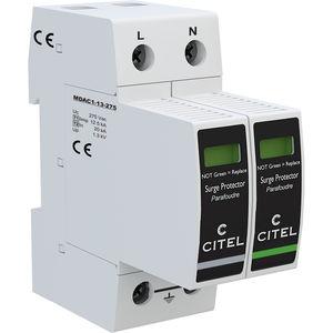 type 1 surge arrester / plug-in / thermoplastic / AC