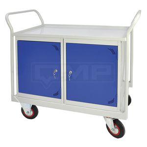 assembly cart / steel / shelf / with drawer