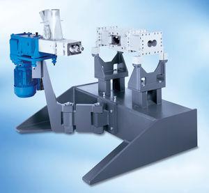 twin-screw feeder / motorized / for extruders
