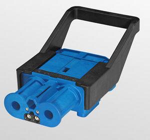 RF connector / rectangular / screw / high-current