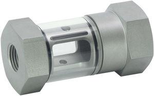 stainless steel sight glass / threaded