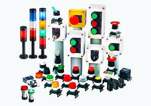 IP65 push-button switch / illuminated / electromechanical / compact