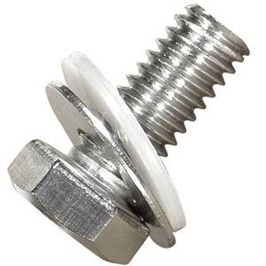 threaded bolt / with hexagonal head / stainless steel / vibration-resistant