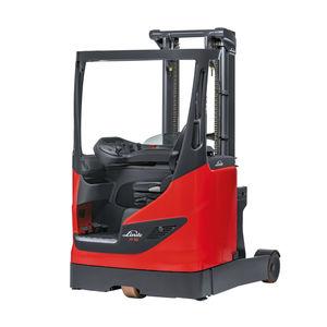 electric reach truck / side-facing seated / industrial / storage