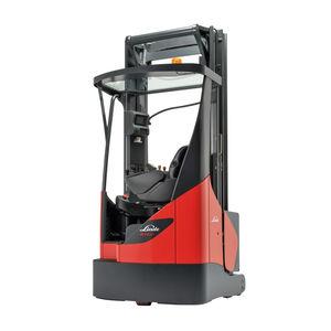 electric reach truck / side-facing seated / industrial / handling