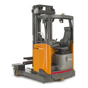 electric reach truck / side-facing seated / for warehouses / handling