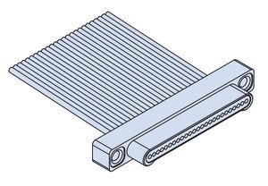 DIN connector / board-to-wire / for flexible flat cables / rectangular