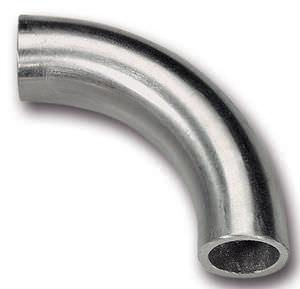 90° pipe elbow / stainless steel