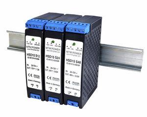DIN rail DC/DC converter / encapsulated / step-down / insulated