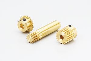 straight-toothed gear / brass / anti-backlash