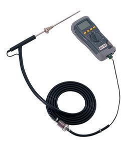 gas analyzer / temperature / portable