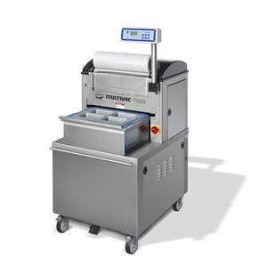 linear array tray sealer / semi-automatic / compact / for the food industry