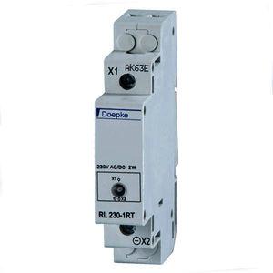 LED indicator light / DIN rail