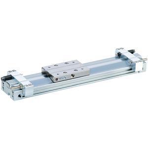pneumatic cylinder / piston / rodless / positioning