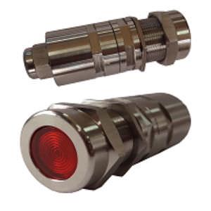 snap-in indicator light / explosion-proof / round