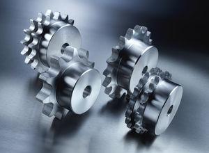 helical-toothed sprocket wheel / hub / shaft