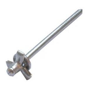 blind rivet / dome head / aluminum / tri-fold type