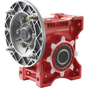 worm gear reducer / orthogonal / hollow-shaft