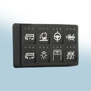 8-key keypad / panel-mount / silicone rubber / CAN-Bus