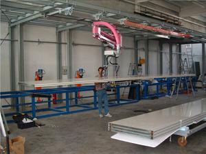 pneumatic manipulator / with suction cup / loading / for panels