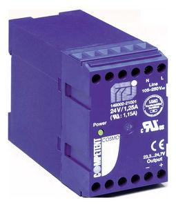 AC/DC power supply / DIN rail / with short-circuit protection / switching