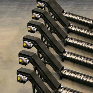 drag chain conveyor / for pallets / Z type