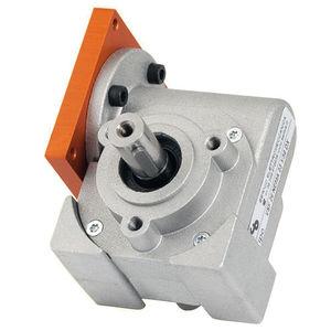 worm gear reducer / orthogonal / solid-shaft / for motors