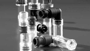 threaded fitting / straight / elbow / metal