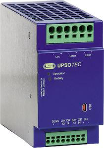 DC UPS / on-line / capacitor-buffered / with built-in battery