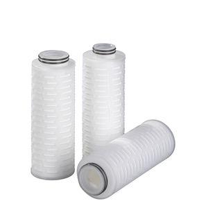 fluid filter cartridge / for micro-filtration / polypropylene / pleated