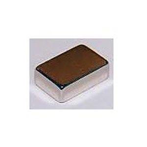 neodymium magnet / rectangular / nickel-plated