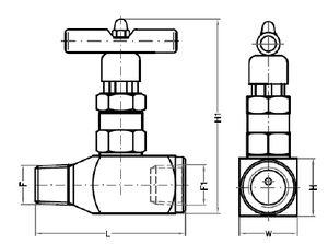 needle valve / manual / isolation / stainless steel
